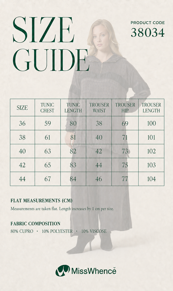 Draped Technical-Fabric Cupro Silk Tunic & Trouser Set
