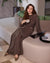 Embroidered Tiered Maxi Dress with Gathered Sleeves