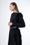 Fur Knit Wear Dress