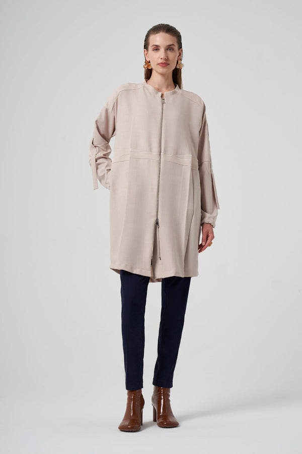 Shirt-Style Long Coat