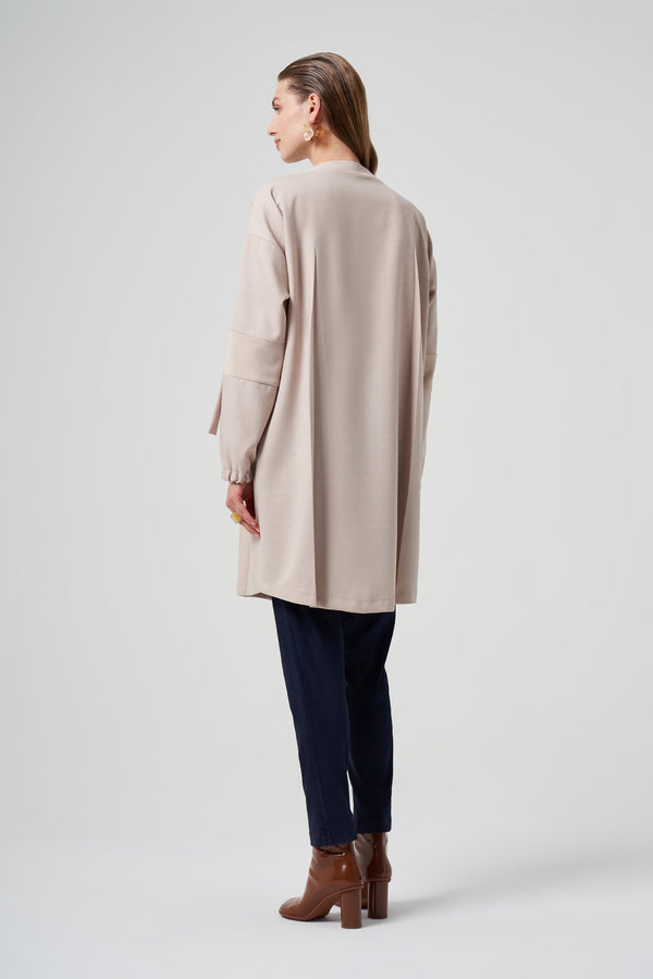 Shirt-Style Long Coat