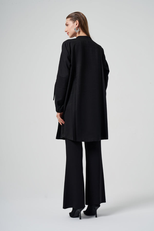 Shirt-Style Long Coat