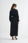 Textured Zip-Front Maxi Coat