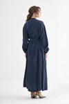 Textured Zip-Front Maxi Coat