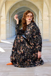 Asymmetric Front-Zip Maxi Dress