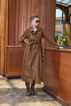Suede Trench Coat
