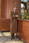 Suede Trench Coat