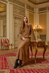 Set with Front Stitch Detail and Paneled Skirt