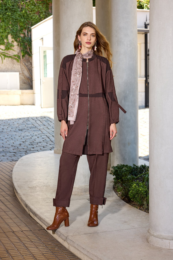 Shirt-Style Long Coat