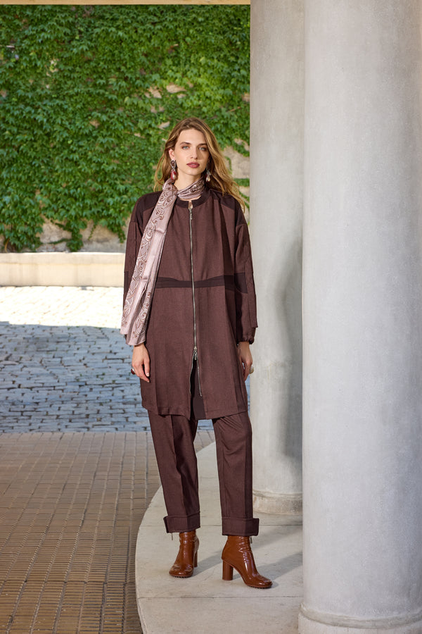 Shirt-Style Long Coat