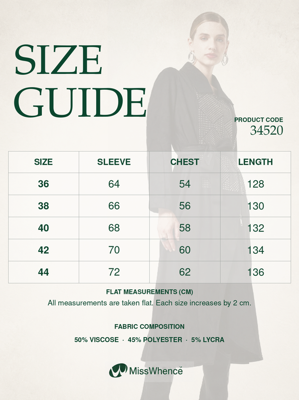 Suede Trench Coat with Stud/Rhinestone Detail
