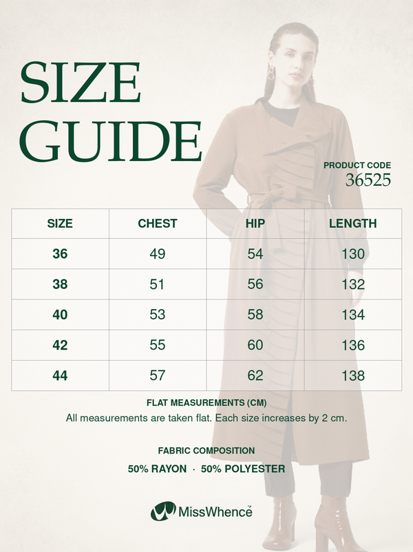 Trench Coat with Ruffle/Pleat Detail and Sash