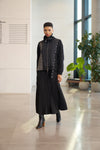 Jacket with Eyelet band and Bouclé Fabric Detail