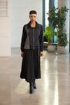 Jacket with Eyelet band and Bouclé Fabric Detail