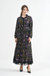 Botanical Print Silk Dress