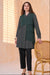Chiffon-Detail Cupro Long Tunic