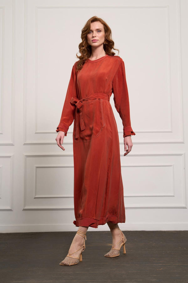 Relaxed-Fit Silk Dress