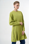 MissWhence UAE side zip-detail long tunic 38020, original product photograph