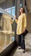 MissWhence 39017 cupro longline tunic, original product photograph M-0597