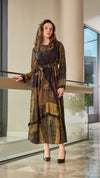 MissWhence UAE V3350 abstract-print chiffon-detail plus-size maxi dress, gallery view 3